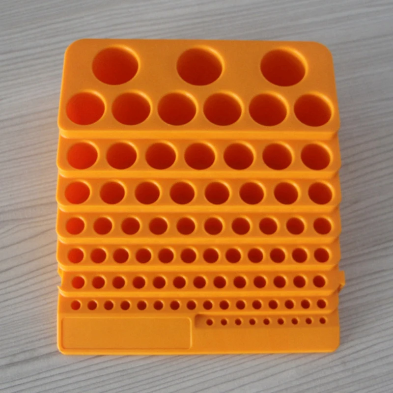 Punta da trapano in plastica scatola di immagazzinaggio del mulino a candela scatola di immagazzinaggio del trapano custodia di raccolta per fresa utensile CNC U parti di trapano 2 pezzi