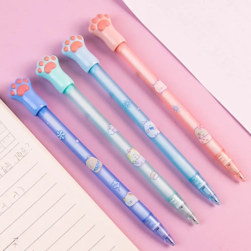 2.0MM 2B Automatic Pencil Cute Cat Paw Press Type Movable Pencil Sketch Drawing Writing Tool Stationery Sketch Pencil Students