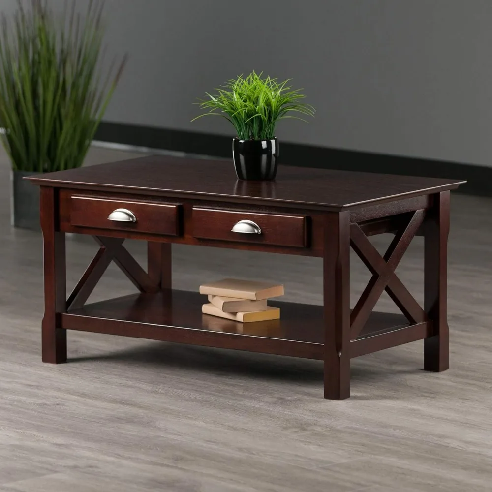 

Xola 18 x 37 x 21-Inch Composite Wood Coffee Table, Cappuccino (40538)