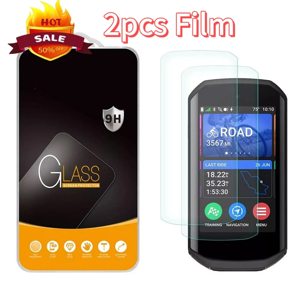 

2pcs For Garmin Edge 1050 Hydrogel Protective Film Full Coverage TPU Clear Film Anti Scratch Tempered Glass Screen Protector