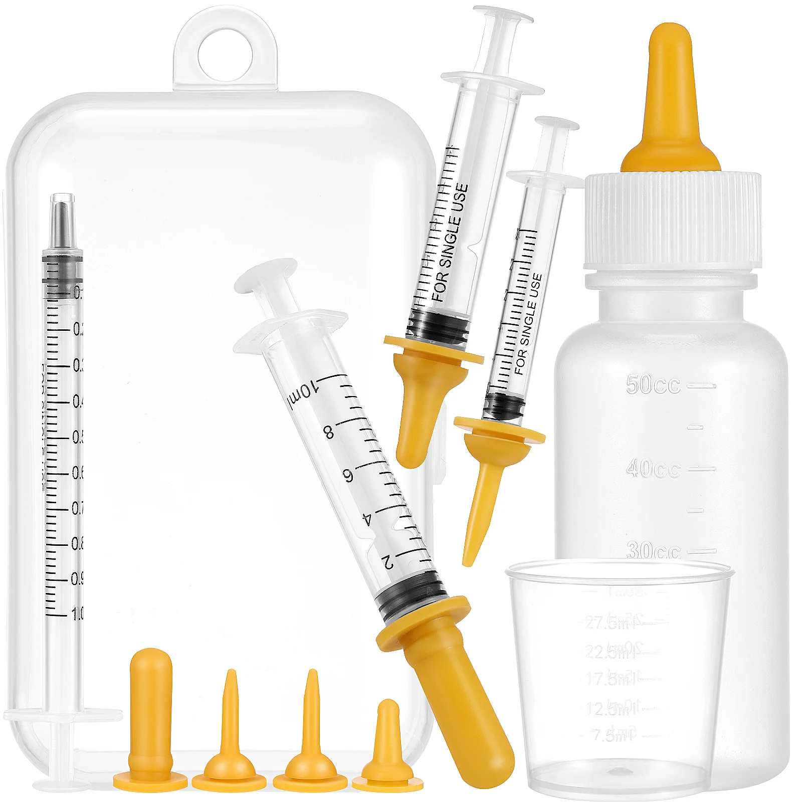 

Syringe Type Cat Feeding Kit Kitten For Nursing Bottle Pacifier Kittens Pet Bottles Puppy Milk Silica Gel Abs Feeder