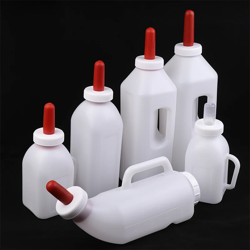 1-5L Calf Milk Feeder Bottle With Nipple Milk Bottle Milking Feeding Replacement Drinker Livestock Feediing Tools