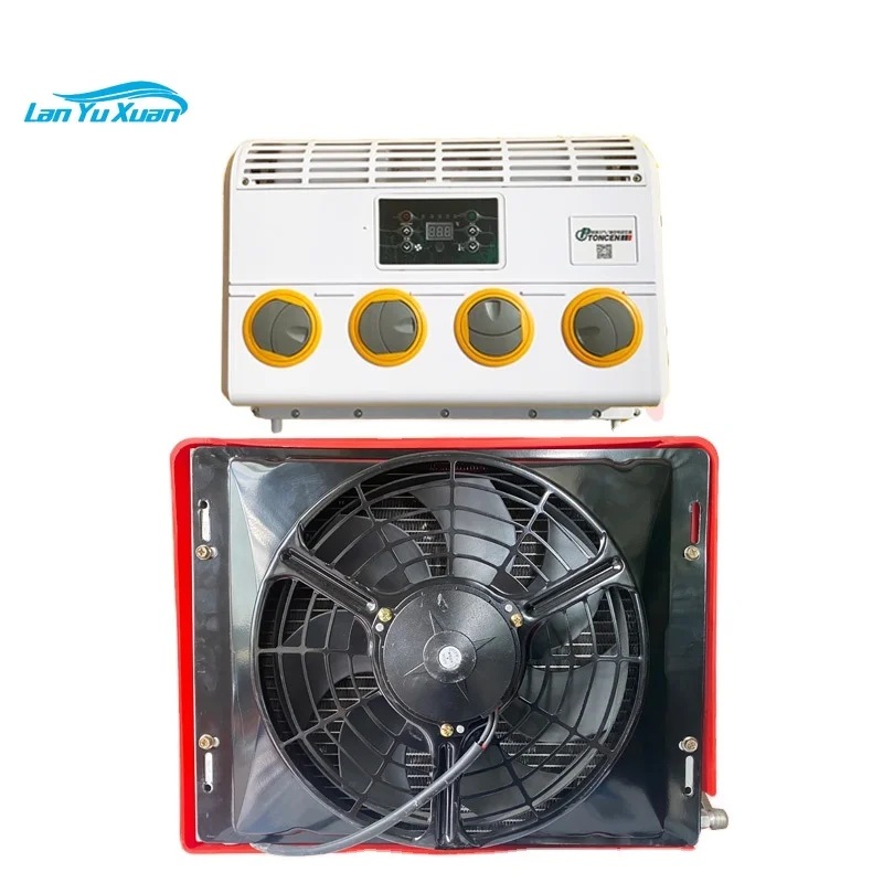 24V Auto Air Conditioning Electric Parking Cooler Van Car Air Conditioner for engineering machinery excavator truck