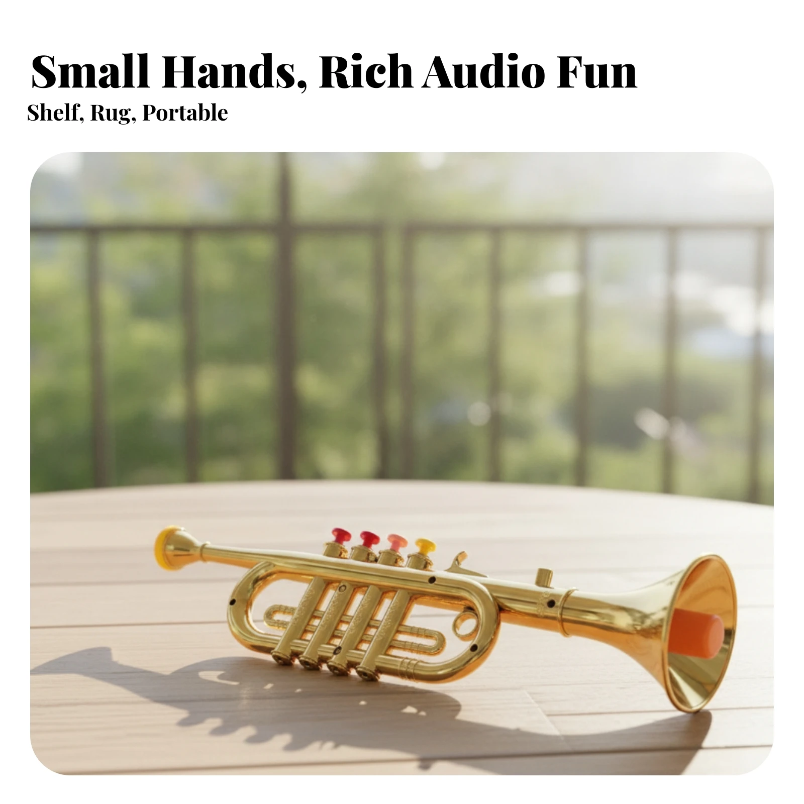 Toy Trumpet Interactive Toy Saxophone Child-Friendly Safe for Kids, Home, Classroom