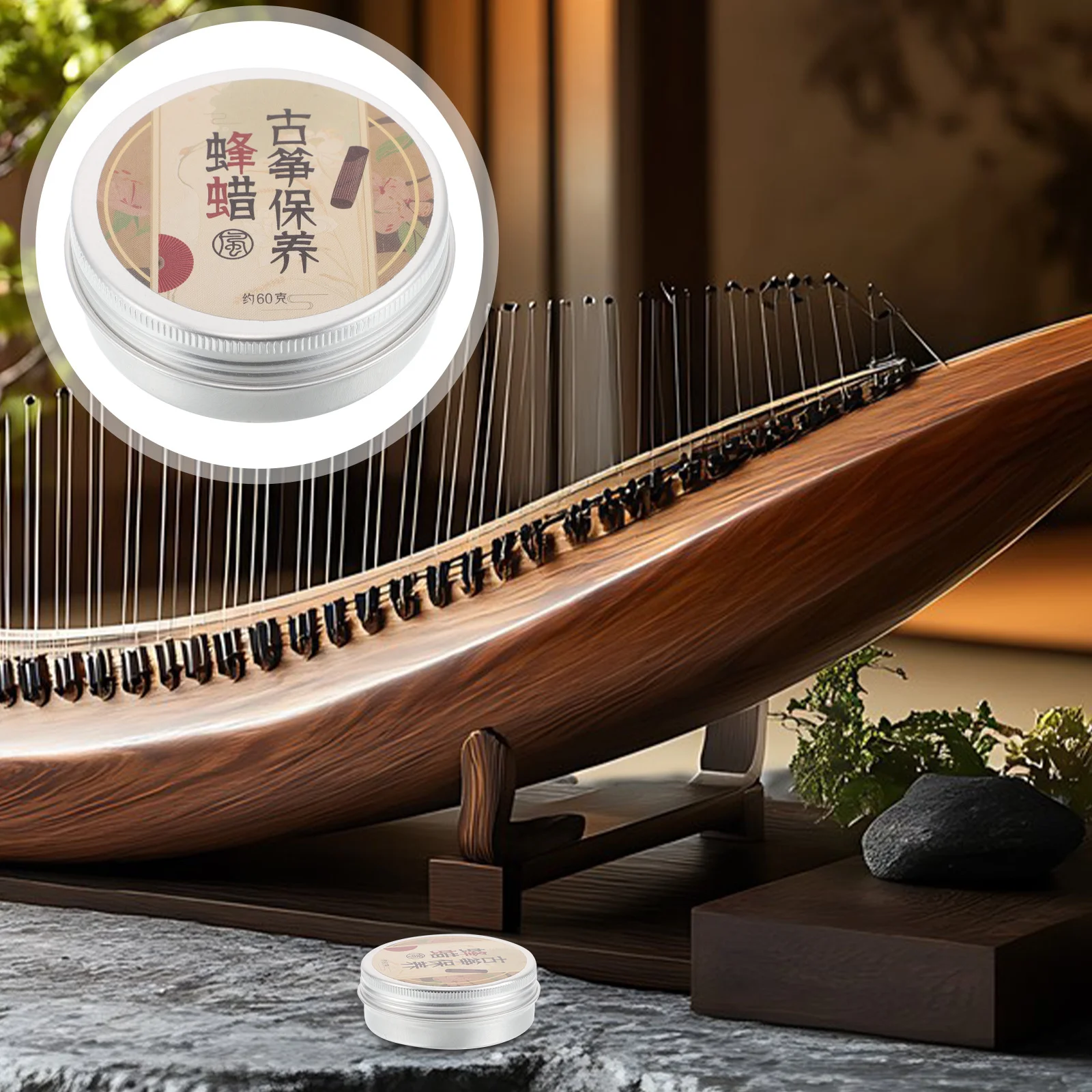 

Beeswax Wood Polish for Instruments Multipurpose Maintenance for Chinese Zither Erhu Guitar Piano Moisturizes