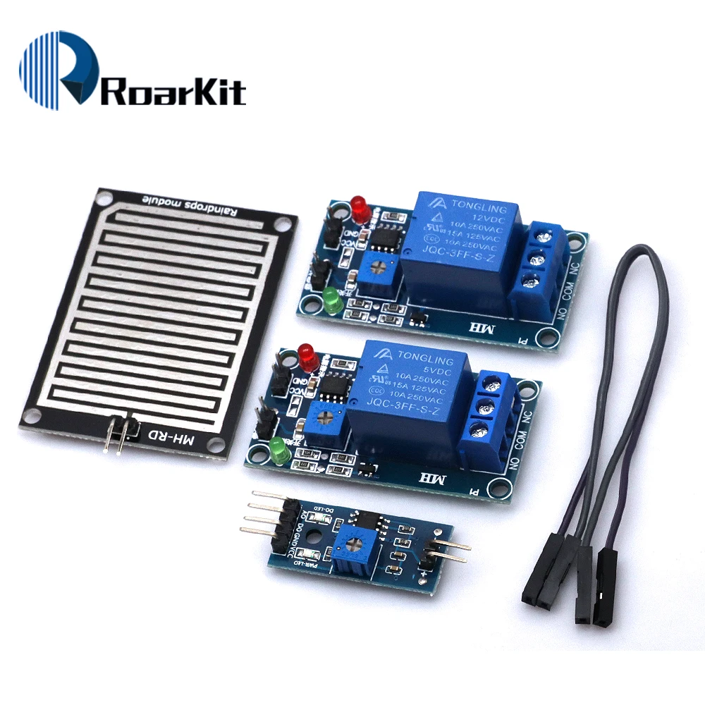Moduł czujnika wykrywania śniegu/kropli deszczu moduł pogody deszczowej wilgotność dla Arduino zestaw do samodzielnego montażu 5 V/12 V moduł sterujący przekaźnikiem