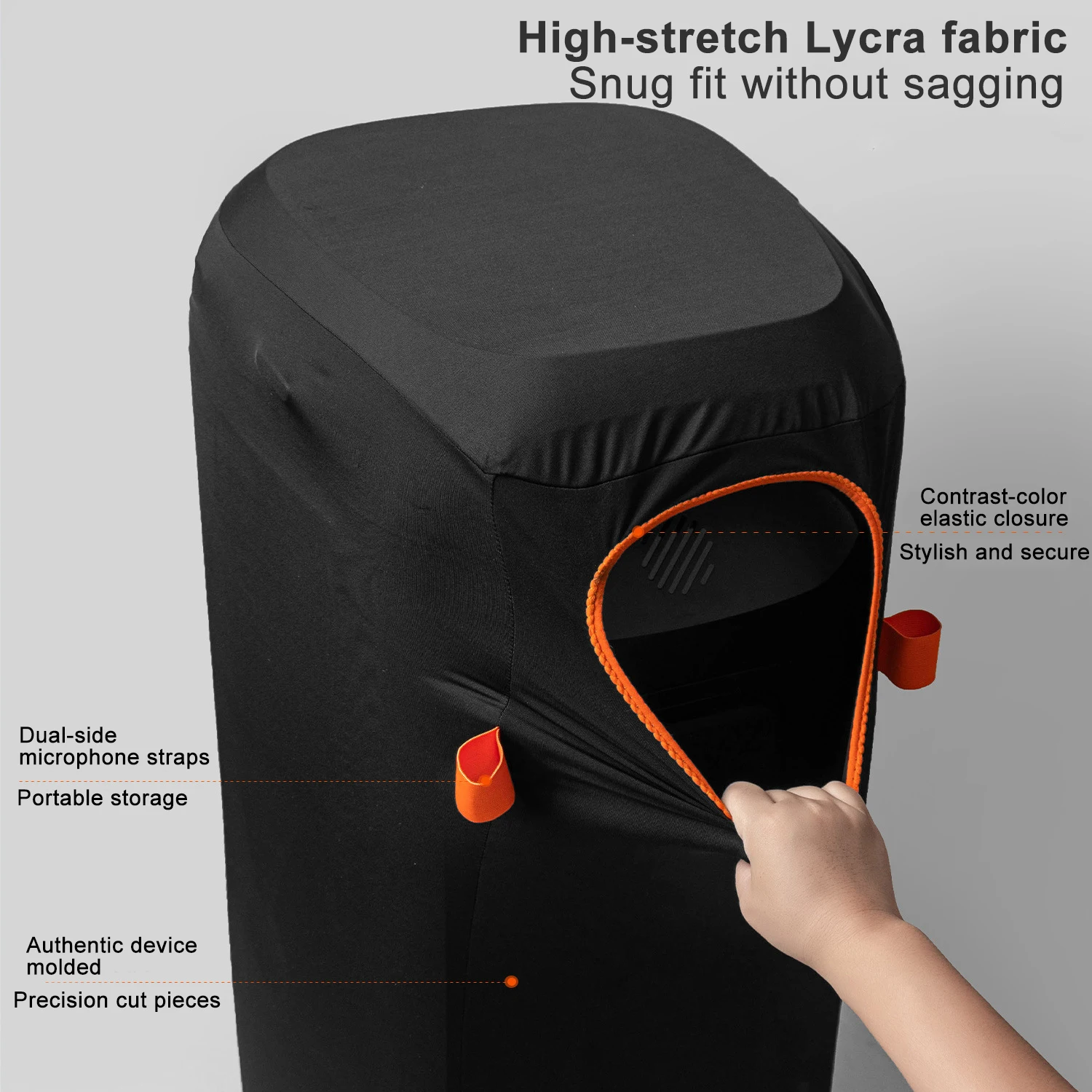 

For JBL Partybox 710 & 720 Speaker Protective Dust Cover,Stretchable Soft Case with Drawstring,Audio protection Accessories