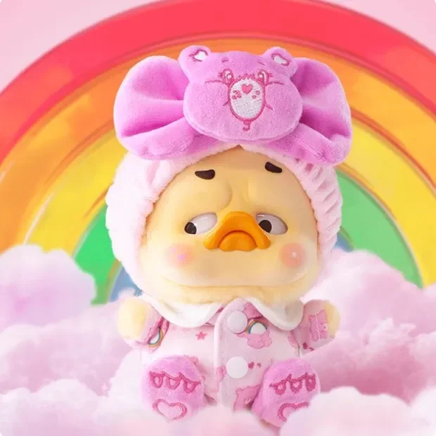 Spot Annuying Duck Love Bear Co versión de marca encarnación pato arcoíris colgante de felpa caja ciega hecha a mano juego de moda Halloween