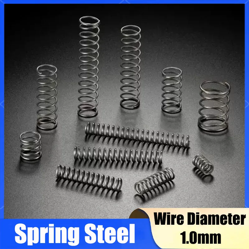 5Pcs/Lot 1.0mm Spring Steel Micro Small Compression Spring OD 5-20mm Length 10mm To 50mm Surgical Tools & Electronics Repair