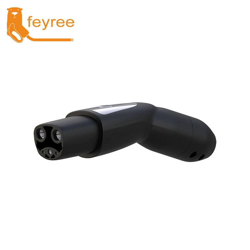 Feyree-enchufe de TS-NACS para coche eléctrico, cargador EV para enchufe Tesla 16A, 32A, 40A, 50A, corriente lateral de coche eléctrico para Modelo