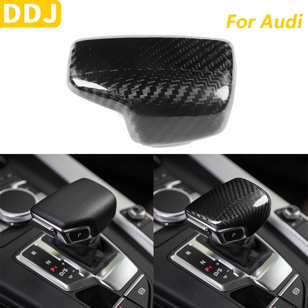 

Для Audi A4 B9 S4 B9 8W RS4 B9 A5 F5 S5 B9 RS5 B9 Q5 FY Q7 4M Настоящее сухое углеродное волокно переключения передач Konb Cover Trim Автомобильные аксессуары