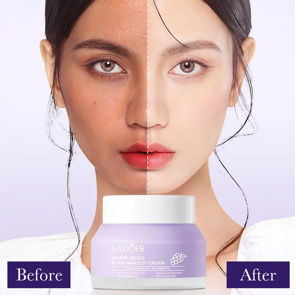 

50g Face Isolation Concealer Moisturizing Lazy Cream Tone Care Facial Hydrating Skin Brightening T2G1