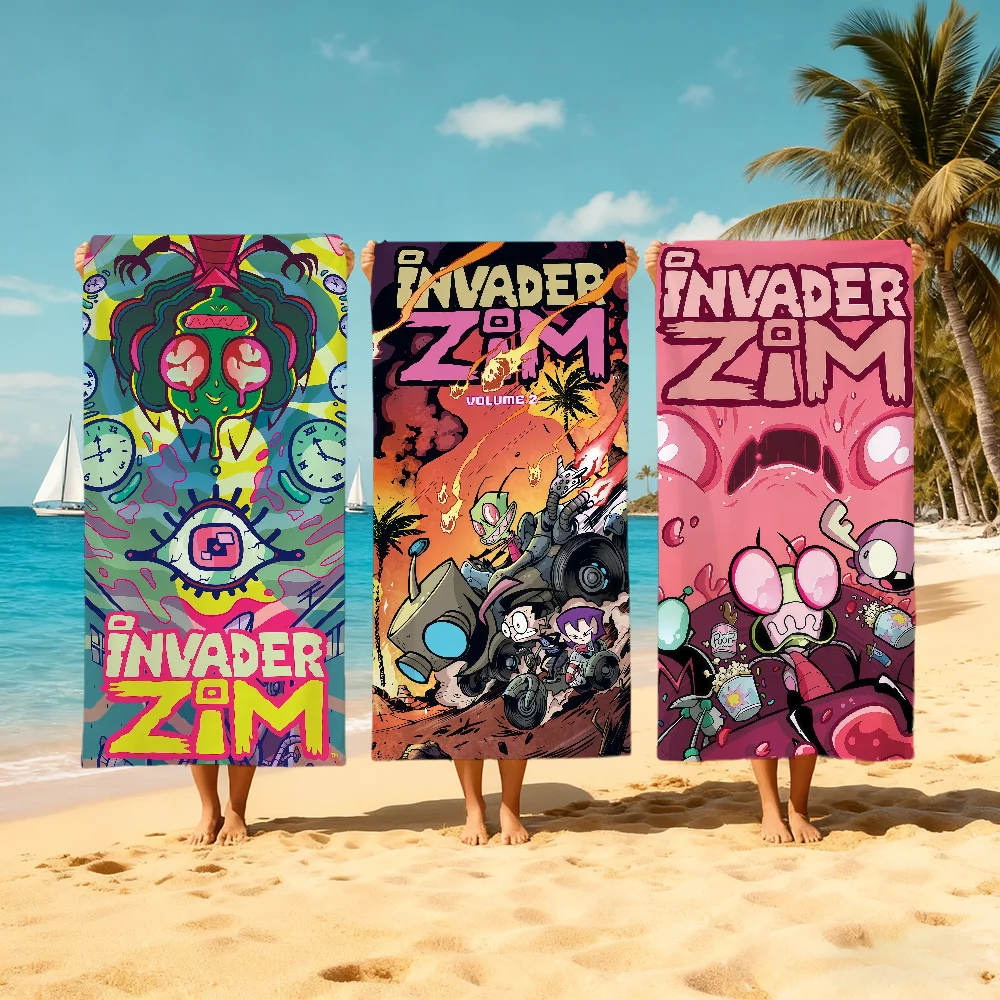 TV Series I-Invader Towel Beach Z-zim Quick Dry Soft Pool Towels Gift for Travel Gym Shower Camping sports