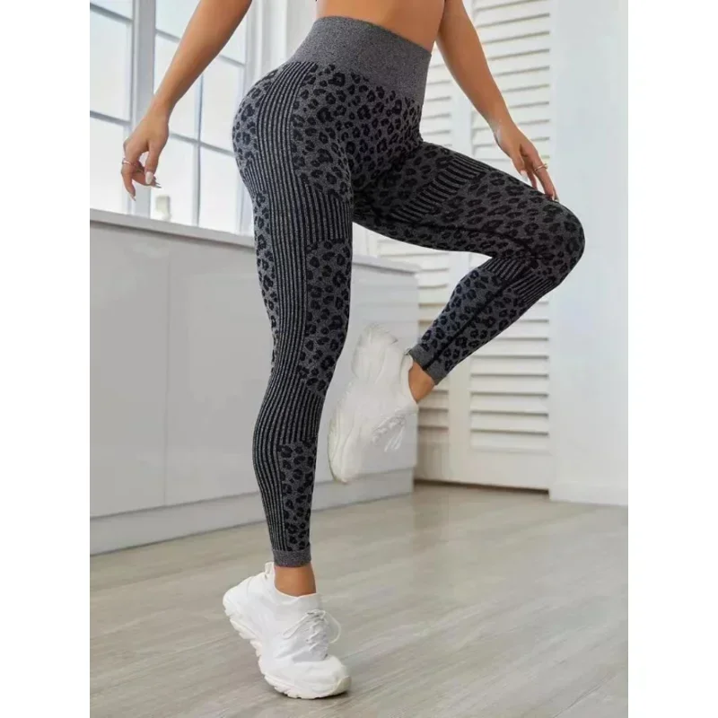 

Women Tie Dyed Seamless Yoga Pants Sexy High Waist Running Sports Leggings Wearing Honey Peach Hip Lifting Fitness Leggings