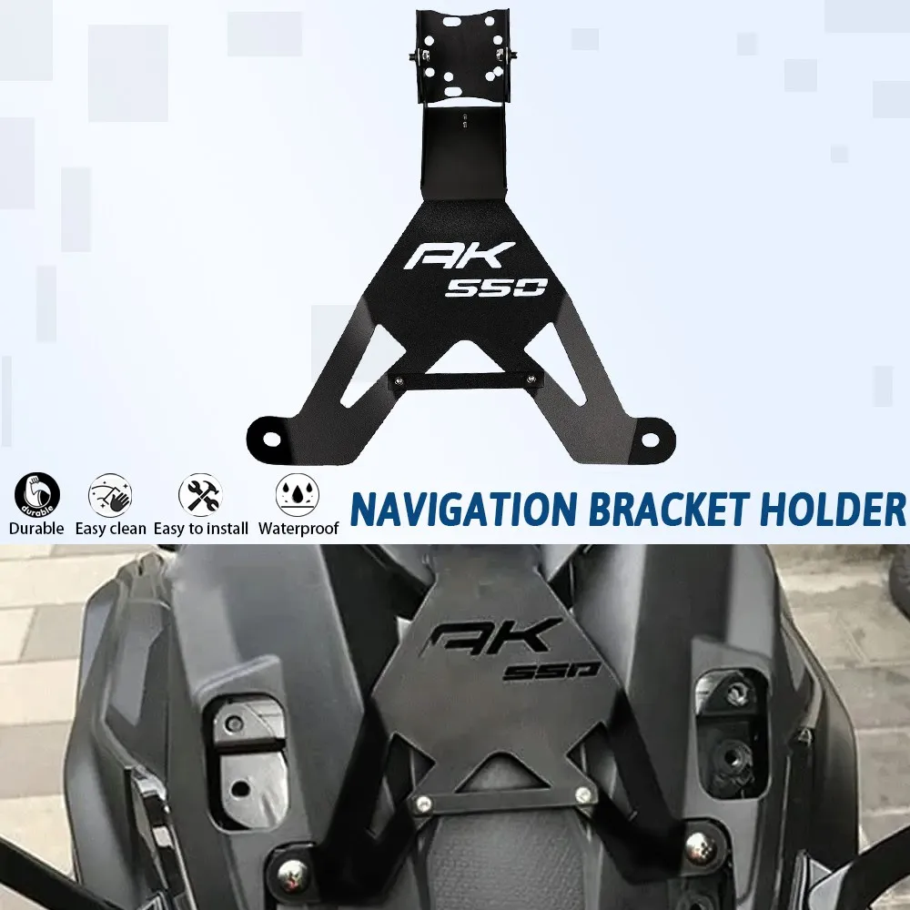 

Motorcycle FOR KYMCO AK 550 AK550 ak550 Front Mid Navigation Bracket Holder GPS Mobile Phone Charging Accessories