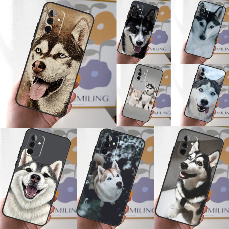 Siberian Husky Sled Dog Phone Case For Samsung Galaxy A55 A35 A25 A15 A51 A71 A12 A32 A52 A13 A33 A53 A14 A34 A54