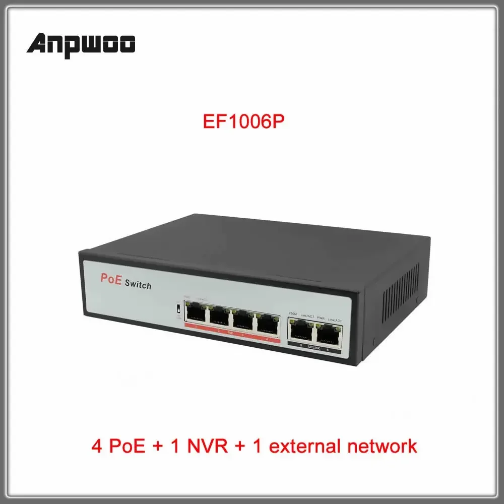 6 Port Full Gigabit Unmanaged Switch with VLAN Isolation Function 2+6 Port Gigabit Splitter