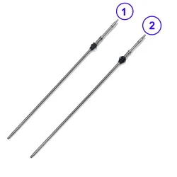 56cm M7 Threaded Pesca Air Spear Stainless Steel Sharpshooter Scuba Pneumatic Shaft for Spearfishing Double Floppers
