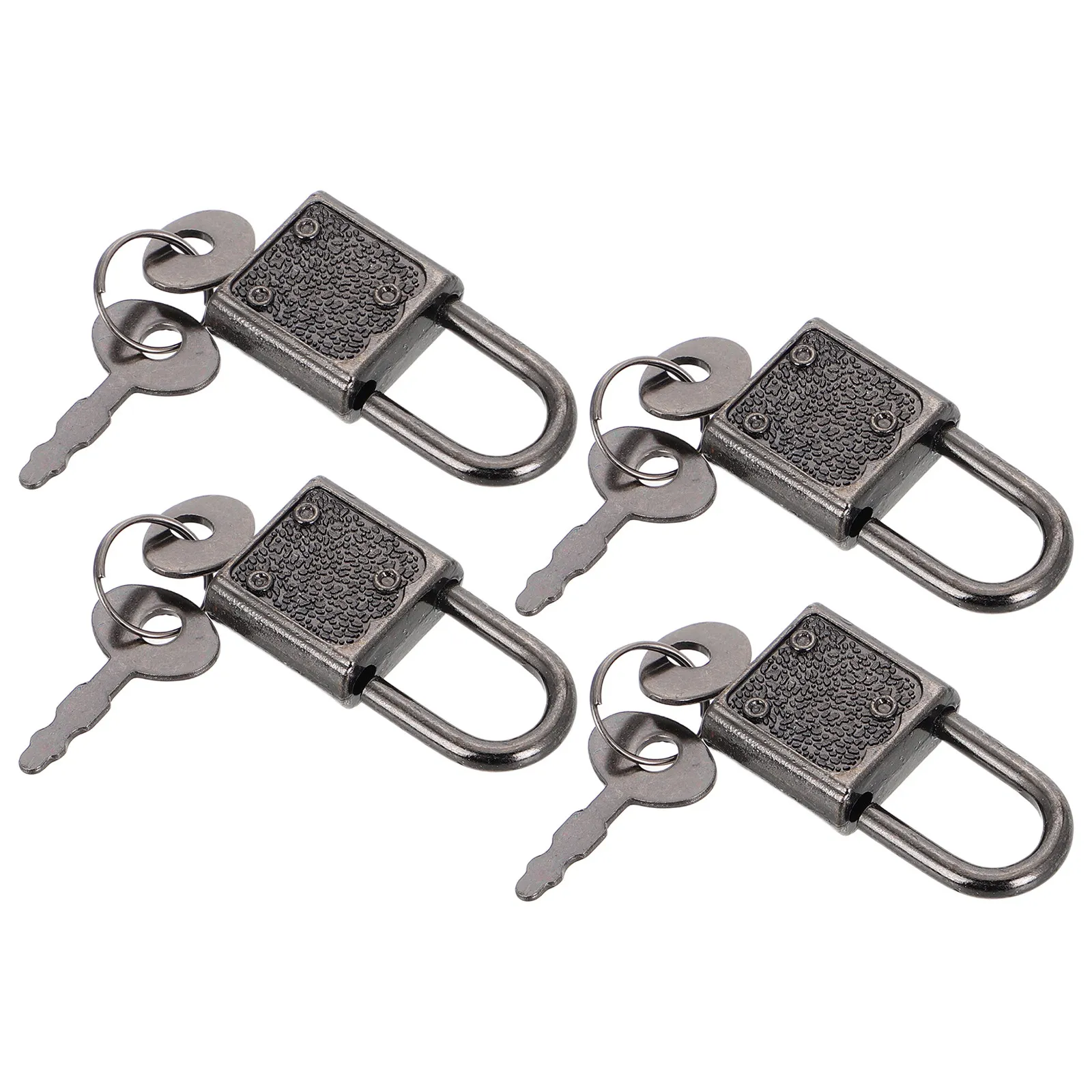 

Набор из 4 миниатюрных металлических замков-сундуков с ключами для детских ролевых игр, винтажные декоративные маленькие замки