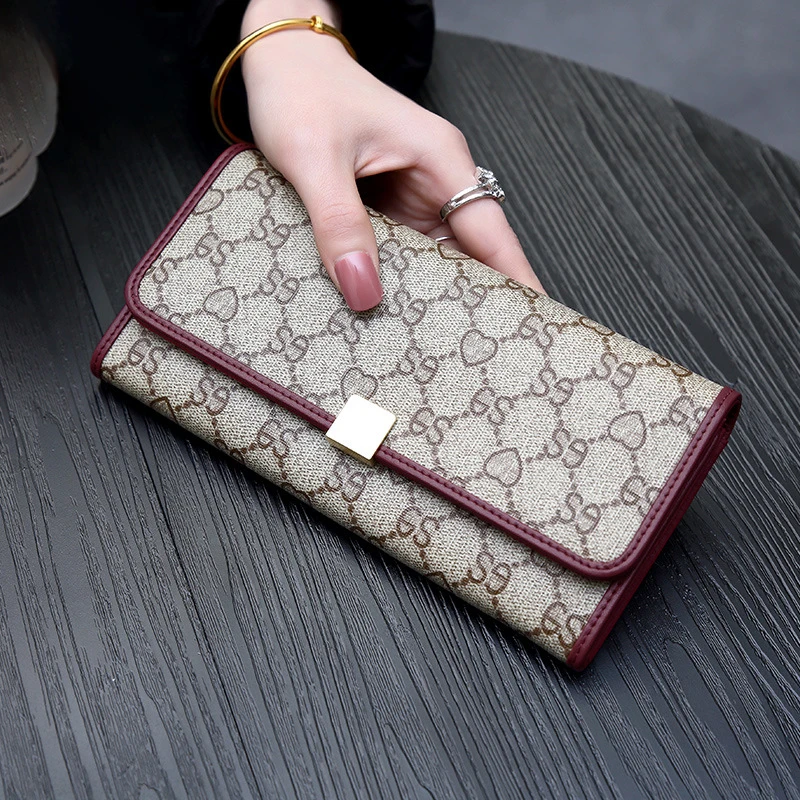 Purse for Women Luxury Genuine Leather New Fashion Credit Card Holder Organizer Wallet for Lady