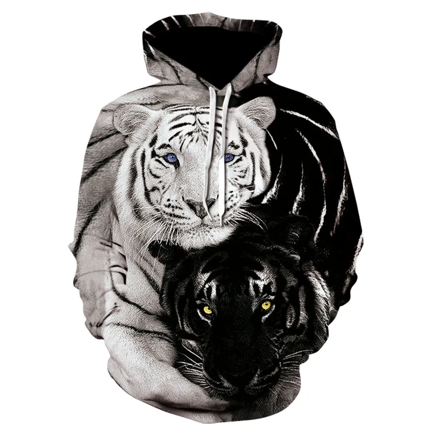 Hoodies Sweatshirts Snow wolf 3D Printed Hoodie Streetwear Hoodies Casual Animal Popular Personalize Sportswear Clothing Tops