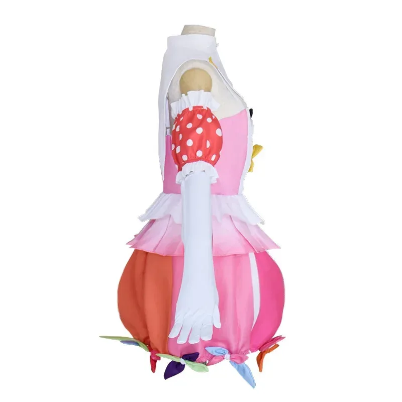 أزياء العجائب × شوتايم أوتوري إيمو التأثيرية مشروع سيكاي الملونة المرحلة الفذ ميكو فستان حلو لطيف المرأة شعر مستعار أغطية الرأس