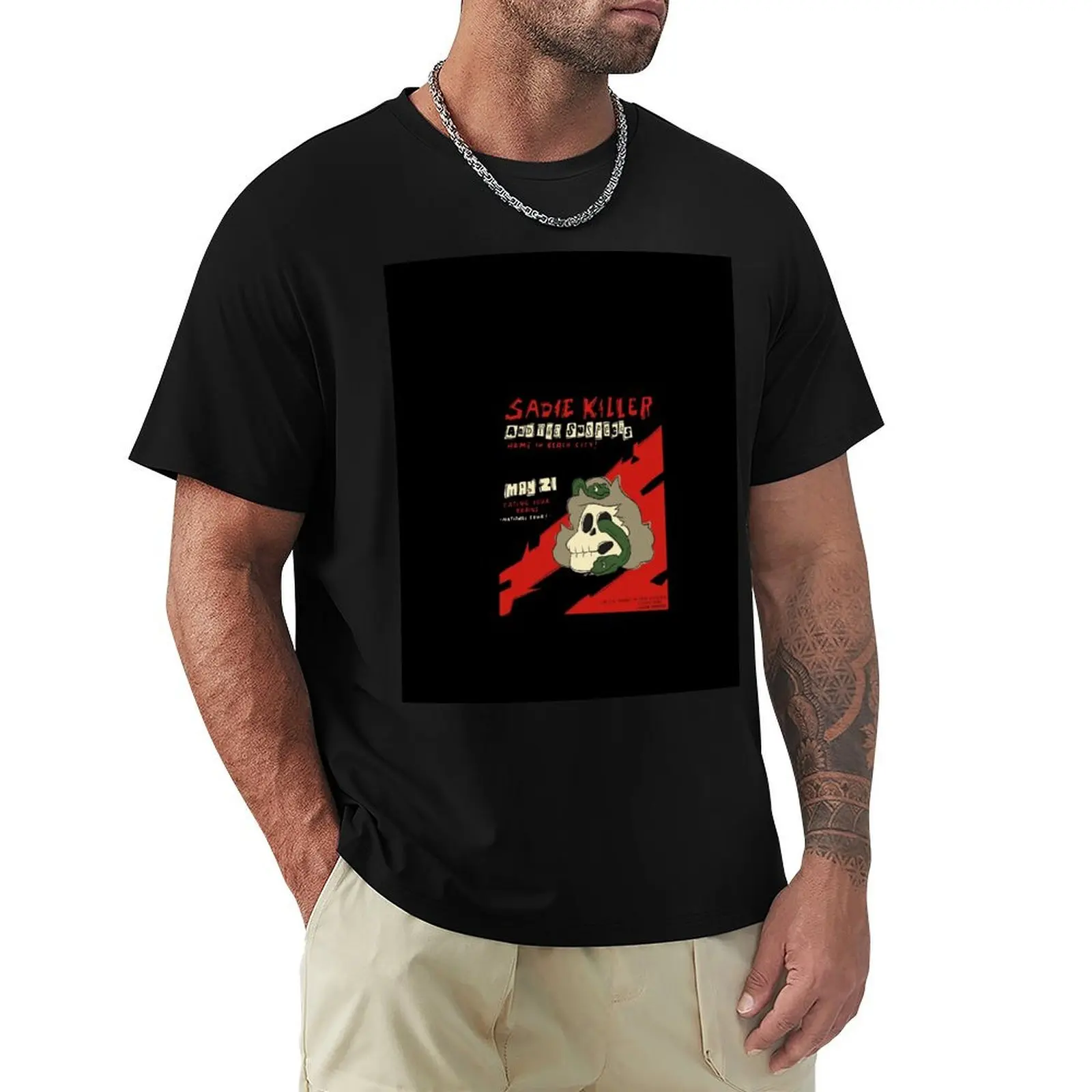 

Sadie Killer and the Suspects Band Tour Poster T-Shirt Work Comfort T-Shirt for Men