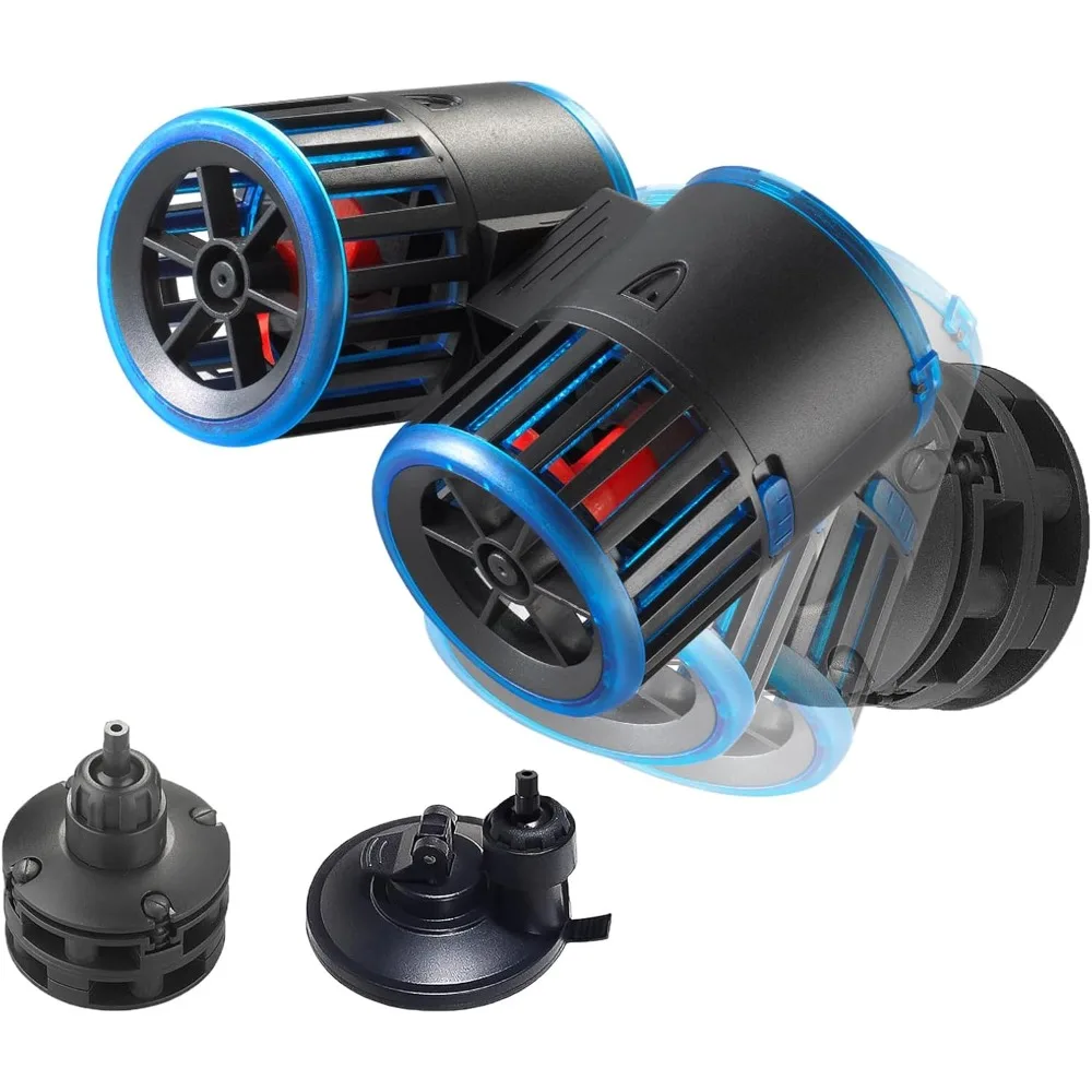

Dual Powerheads 5400GPH Wave Maker for Aquarium 30 to 300 Gallon Water Circulation Pump