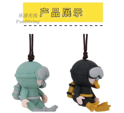 Imagen 2 del producto LLavero de buceo de dibujos animados, cadena para mochila escolar, equipo de buceo, entrenador de buceo, regulador de regalo ow