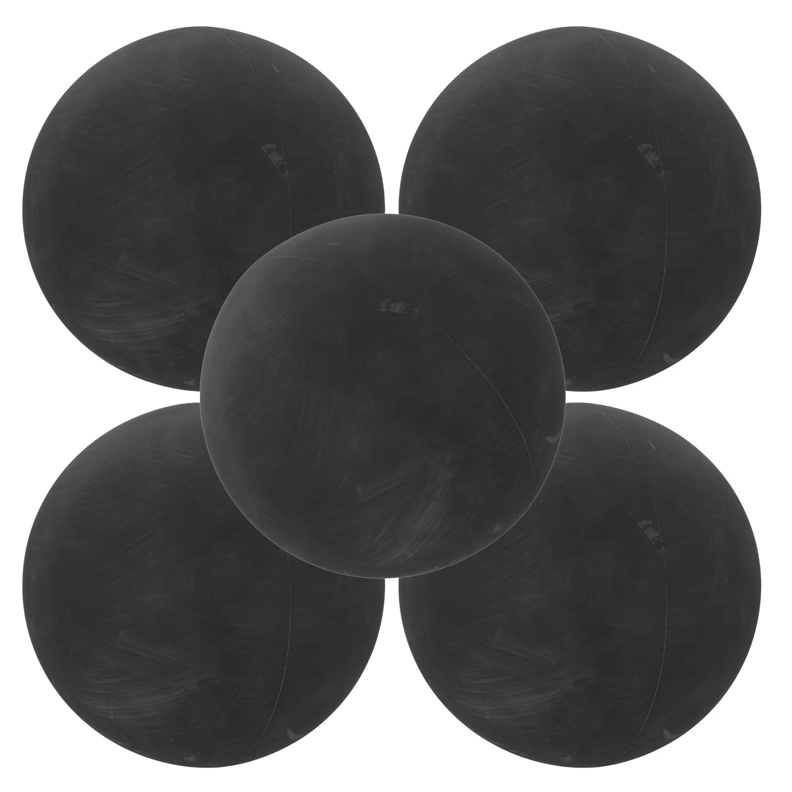 

5Pcs Racquetball Practice Balls Rubber Squash Black 5.5cm High Elasticity Training Competition Reaction Drills