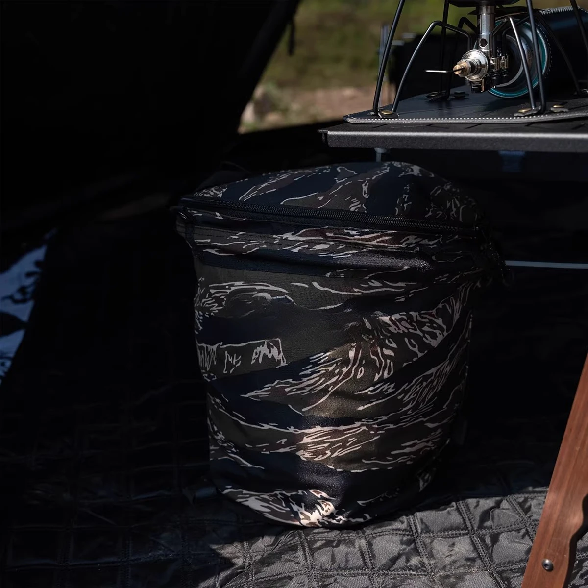 Outdoor trash can 20L folding portable camping home self-driving car laundry basket storage basket