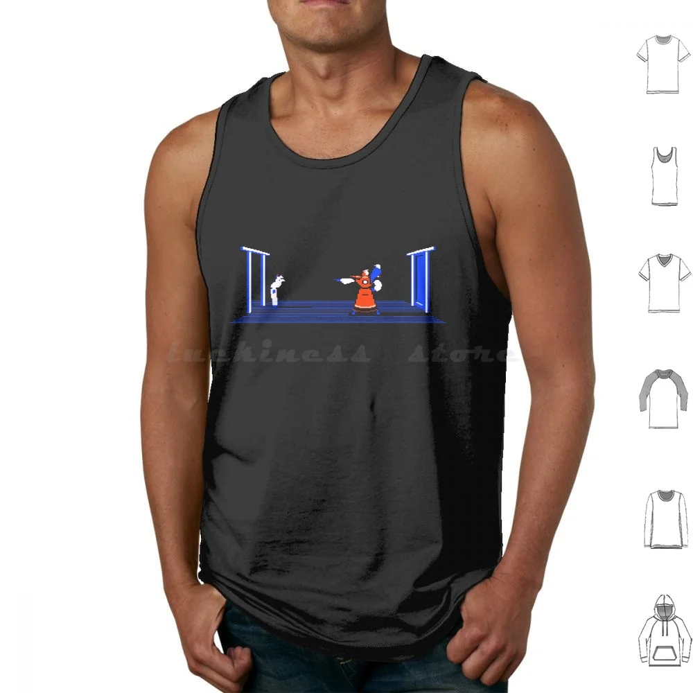 Akuma Tank Tops Vest Sleeveless Akuma Karateka Broderbund 80 S 1980 S Pc Game Commodore C64 Ii Video Game Computer Computer