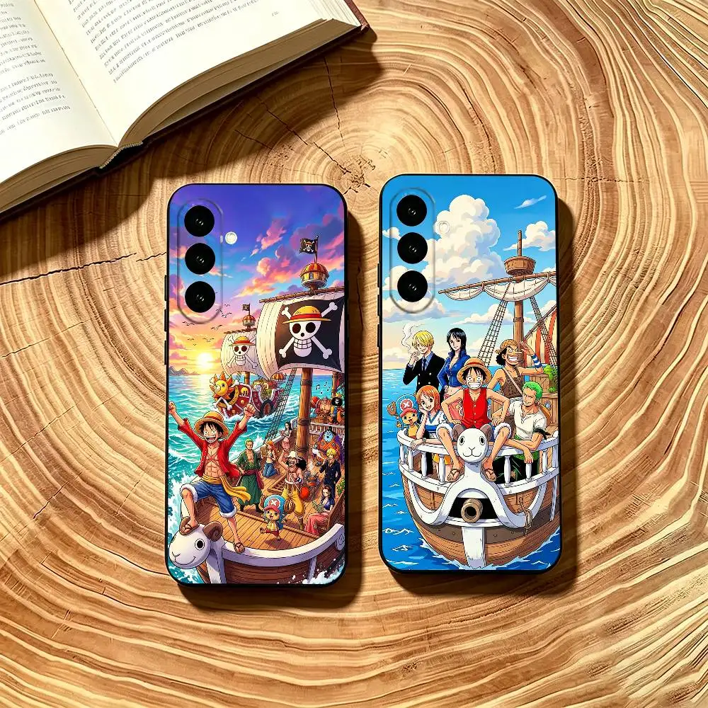 Anime O-One P-Piece Phone Case For Samsung Galaxy A73,A72,A71,A70,A53,A52,A51,Soft Black Cover