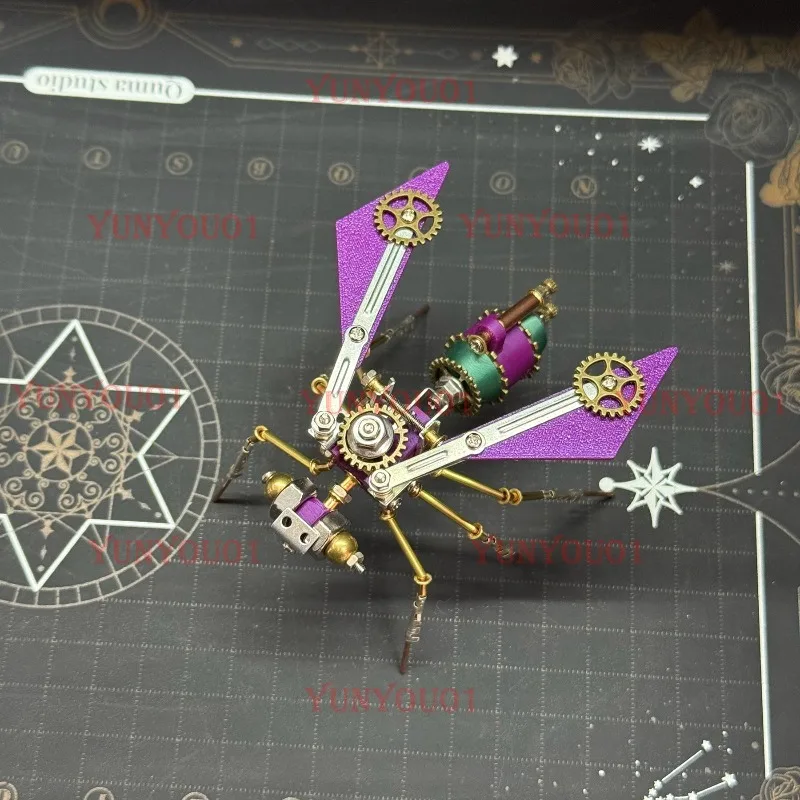 Steampunk Mechanical Insect Gear Bee Metal Assembling Model Creative Ornament Handmade