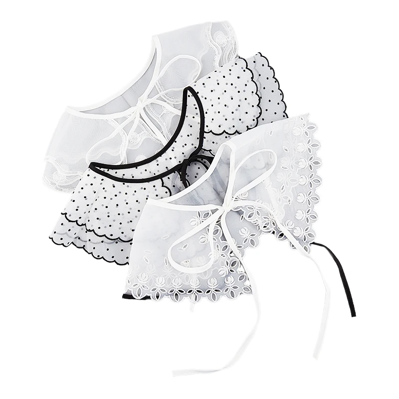 

Women Lace Fake Collar Cloud Shoulder False Shirt Detachable Collar Necklace