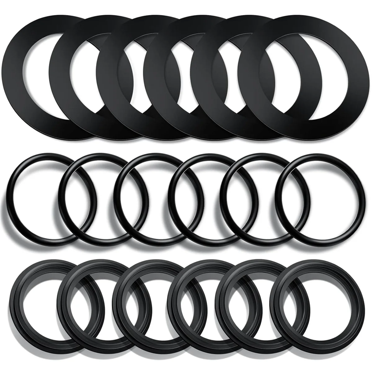 18 Pieces 25076RP O Ring Rubber Washer for Intex Pool Plunger Valves and Replacement Gasket 10745, 10262 and 10255