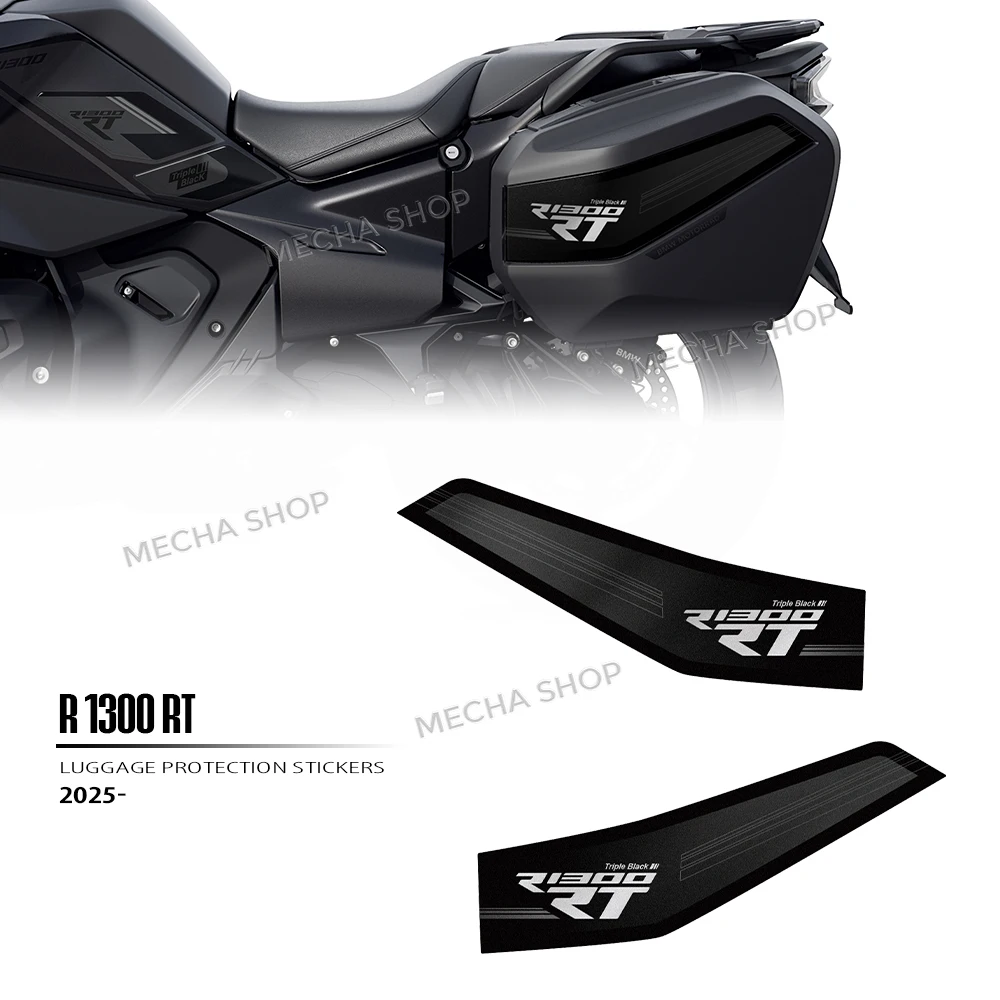 

Наклейки на чемодан для R 1300 RT R1300RT 2025, защитные аксессуары, боковой комплект для туризма, тройной черный/импульсный