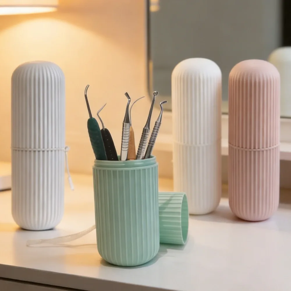 

Дорожный футляр для зубной щетки, портативный стаканчик для зубной пасты, подставка для зубной пасты, коробка для хранения, дорожный органайзер для туалетных принадлежностей, стакан для хранения.