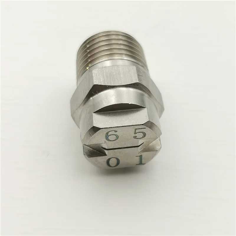 65degree or 95degree series flat fan spray nozzle 304SS industrial cleaning spray nozzle garden factory washing spray