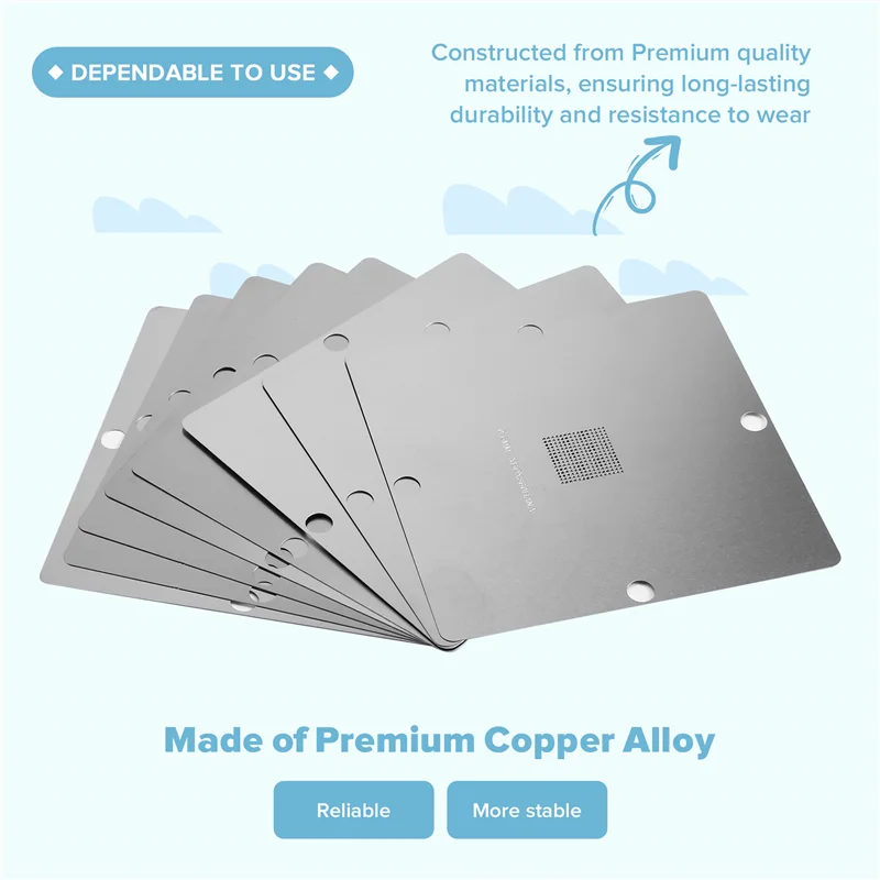 XBOX360 GPU-CSP CPU-BGA محطة Rebيعادل 8 قطعة استنسل الحرارة المباشرة 90X90 مللي متر لوحدات التحكم بالألعاب A01-AT30 #6