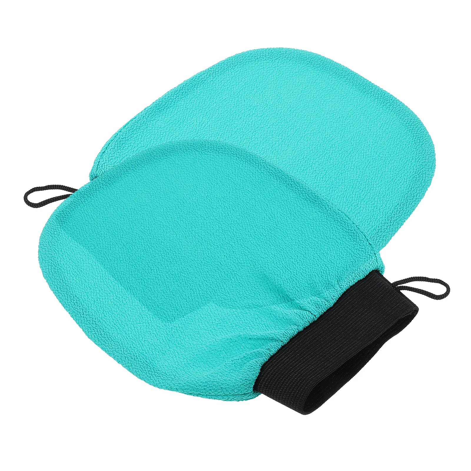 

2Pcs Reusable Exfoliating Bath Gloves Soft Rayon Shower Mitts for Gentle Body Scrubbing Back Arms Legs Chest Cleansing