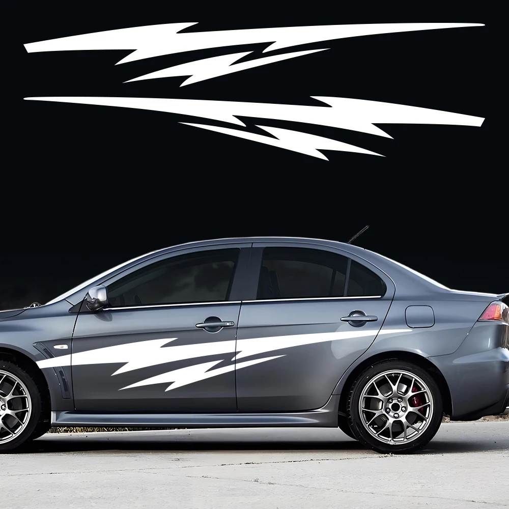 

Декоративная наклейка на боковую часть кузова автомобиля, спортивная полоса для Mitsubishi Lancer LS ES, виниловая декоративная пленка, аксессуары для тюнинга экстерьера
