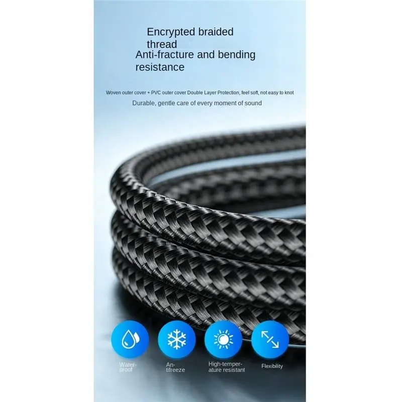 DTB7 USB5.0 Full-Function Data Cable 2M, USB C to C PD240W 80Gbps Fast Charging, 8K 60Hz Video Output, Type-C Braided Cord for