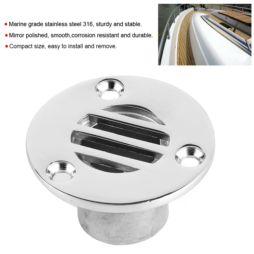 الفولاذ المقاوم للصدأ الطابق استنزاف الفولاذ المقاوم للصدأ 316 الأجهزة الملحقات ل قارب يخت الفولاذ المقاوم للصدأ الطابق استنزاف #5