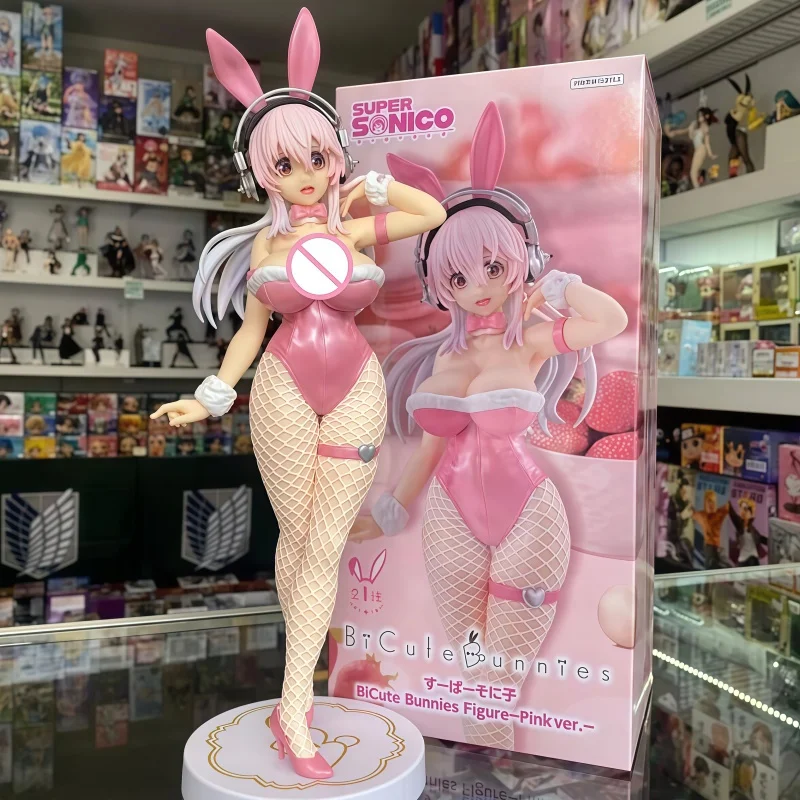 

Original Furyu Bicute Bunnies Soniconi Super Sonico Pearl White Ver. Kawaii Action Figure Anime Pvc Model Collectible Gifts Toys