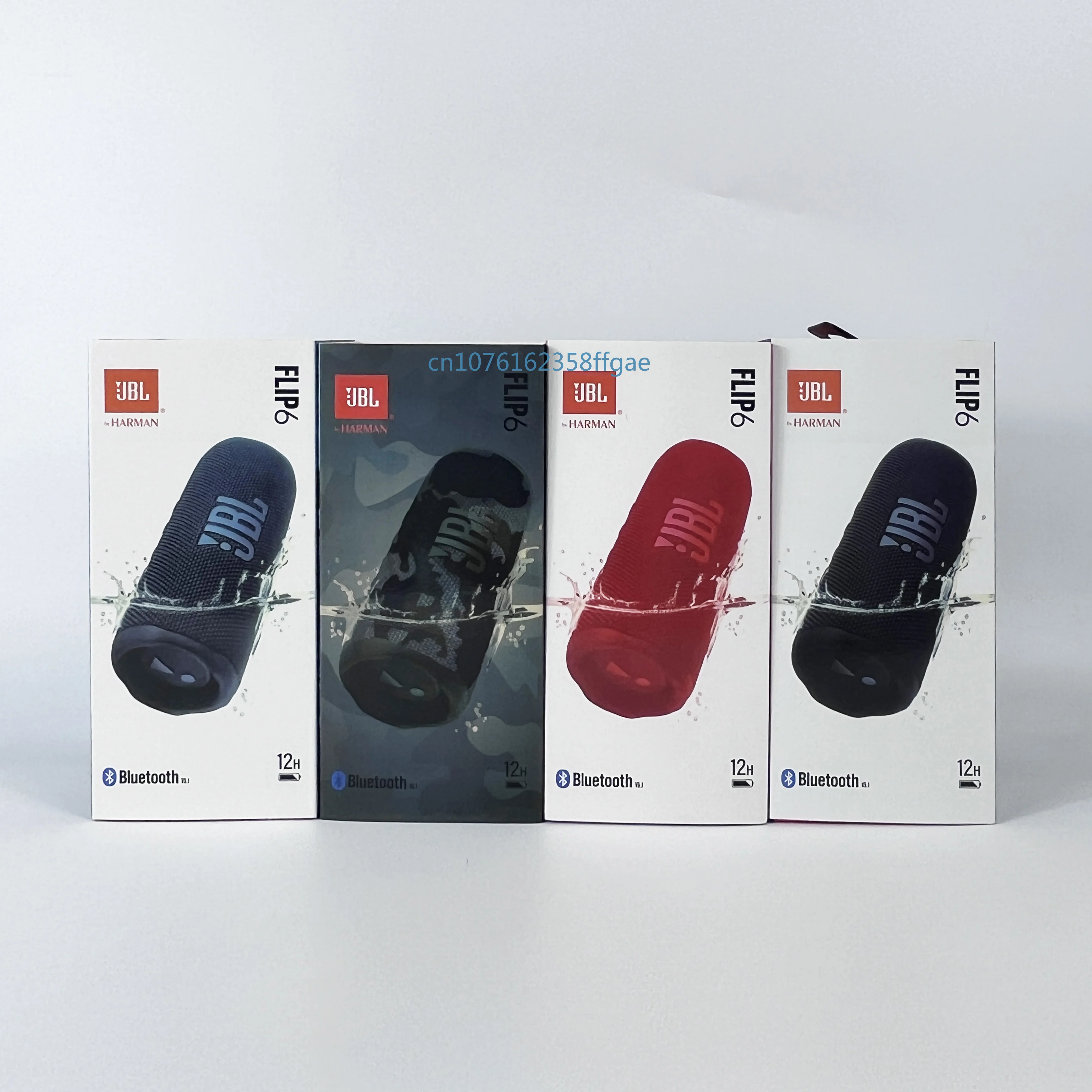 JBL-Altavoz Bluetooth FLIP 6, Original, portátil, IPX7, impermeable, para exteriores, estéreo, bajo, música, Tweeter independiente