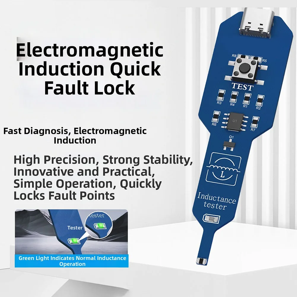 1Pcs Inductance Tester Mainboard Coil Tester Circuit Electromagnetic Induction Detection Test Tools Phones Computer Repair Tool