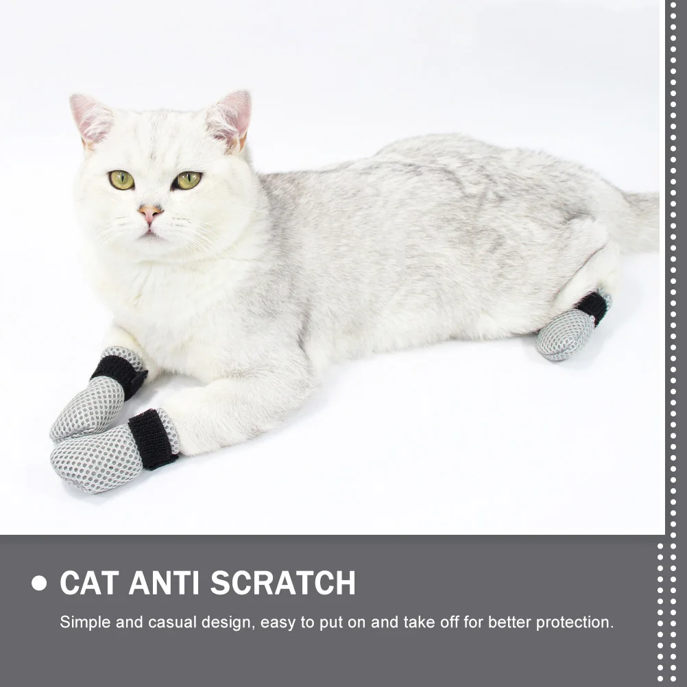 

Adjustable Covers Anti-Scratch Shoes For Cats Comfortable Protective Cat Boots
