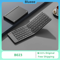 EPXP B023 Folding Keyboard Bluetooth Wireless Portable Foldable Rechargeable Mini Keyboard for Ios/macOS/Android/Windows
