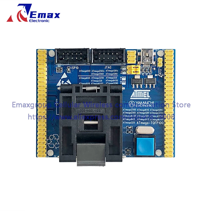 Imagem -02 - Assento de Teste Atmega-tqfp100 Mais Atmel Isp para Atmega2560 Atmega2561 Atmega3290 640 1280 1281 3250 Tqfp100 Qfp100